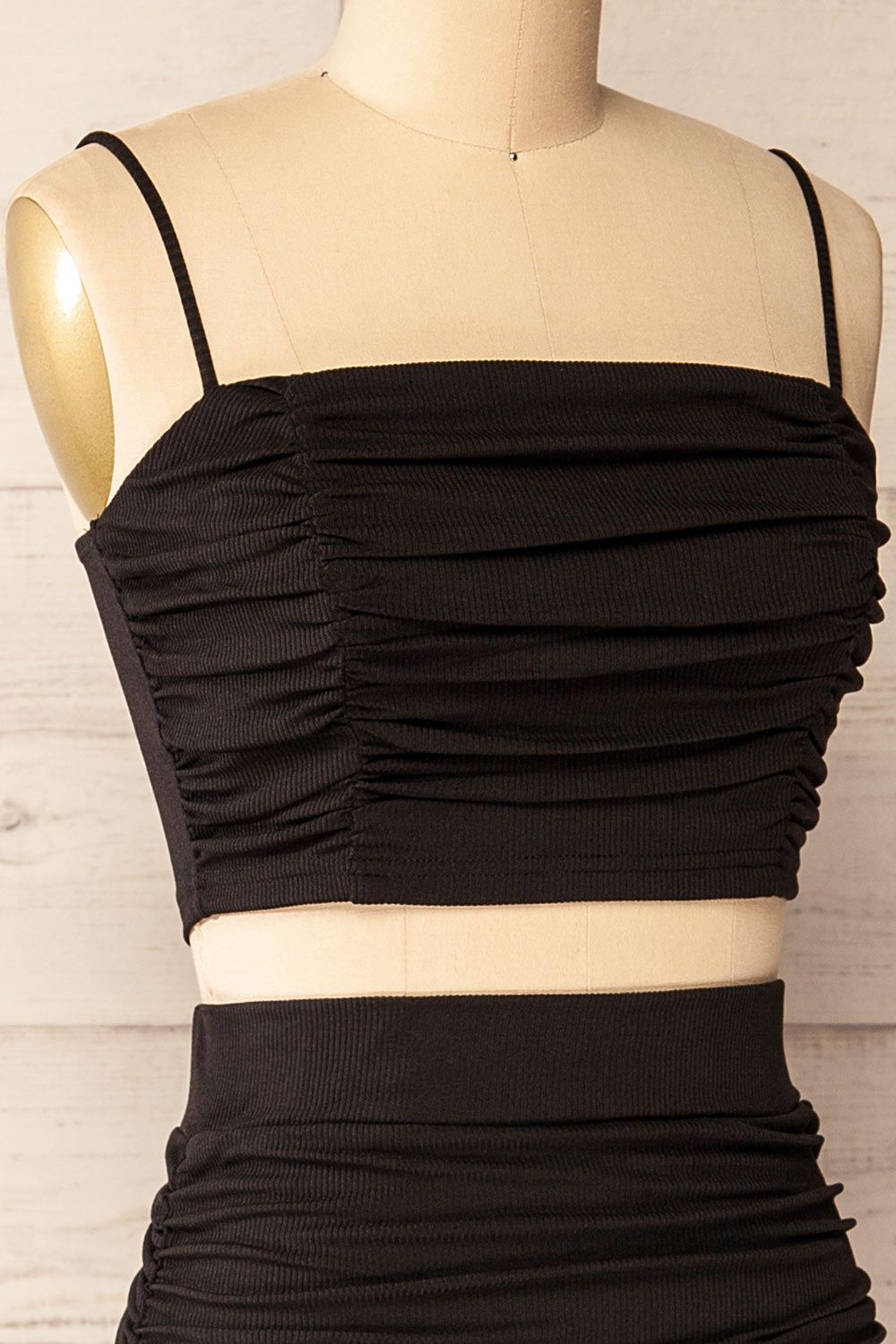 Set Liege Black | Ribbed Top & Fitted Midi Skirt sold by Boutique 1861 product image thumbnail 4