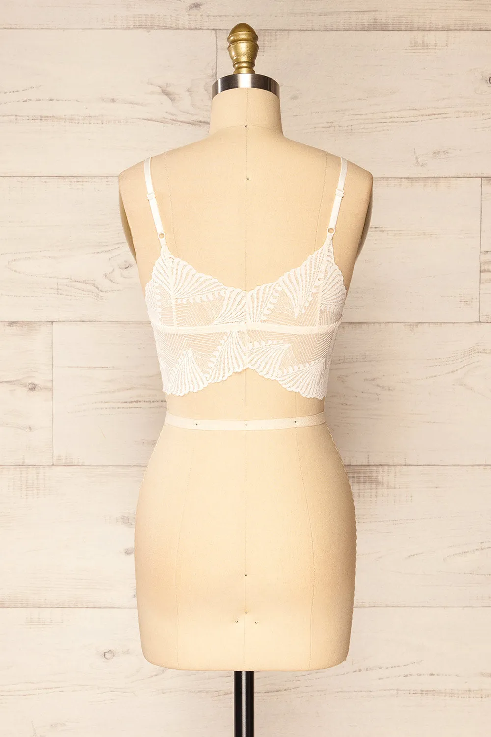 Butterflies Ivory | Lace Bralette sold by Boutique 1861 product image thumbnail 5