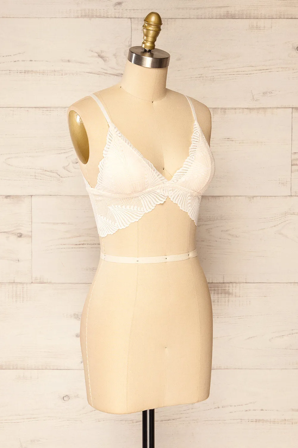 Butterflies Ivory | Lace Bralette sold by Boutique 1861 product image thumbnail 3