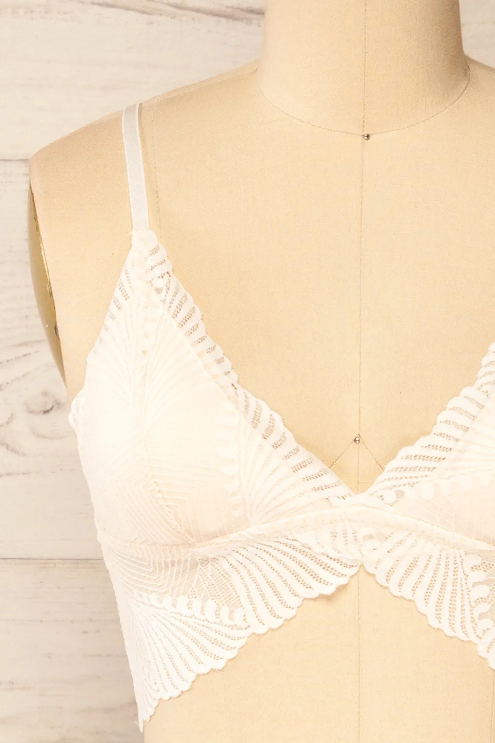 Butterflies Ivory | Lace Bralette sold by Boutique 1861 product image thumbnail 2