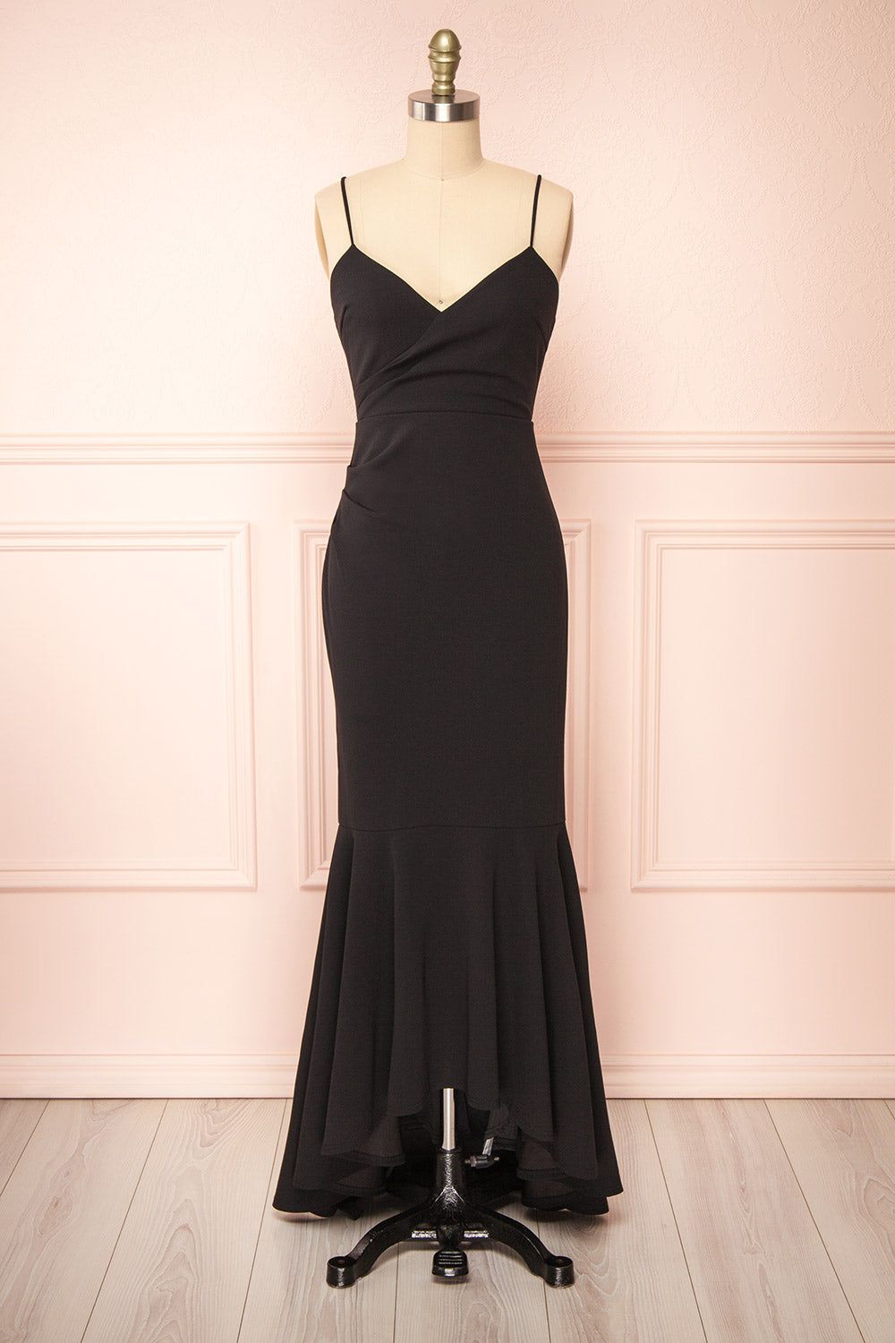 Rita Black | Fitted Mermaid Maxi Dress sold by Boutique 1861