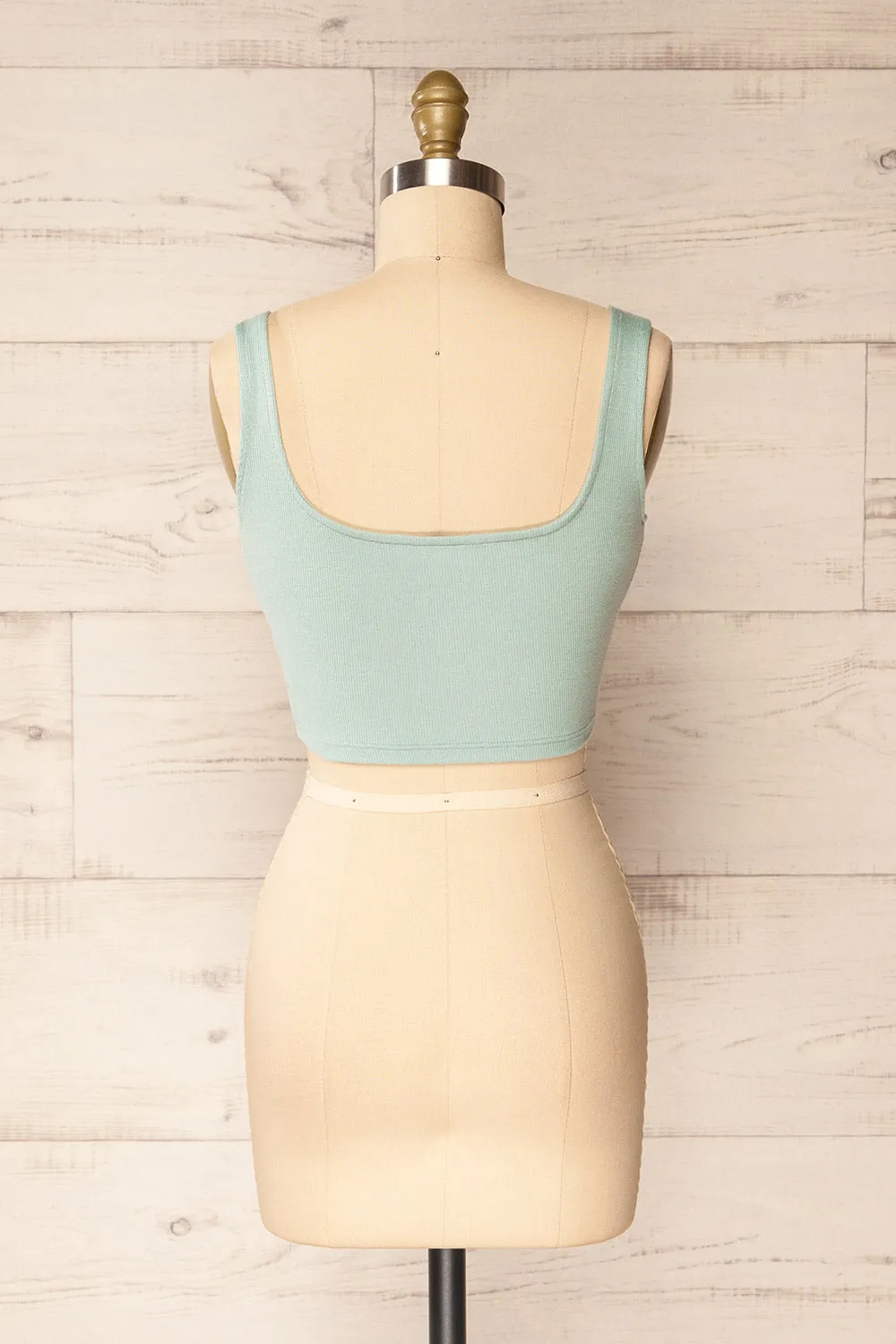 Seoul Sage | Cropped Ribbed Cami Top sold by Boutique 1861 product image thumbnail 5
