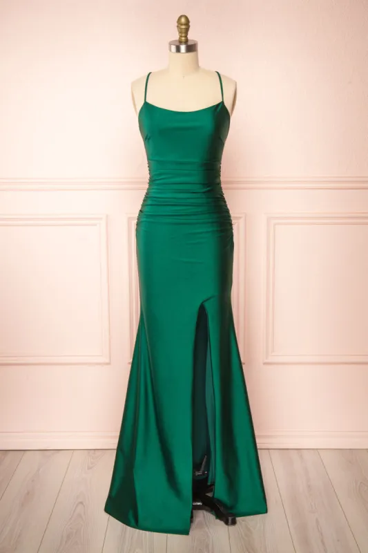 Sonia Green | Mermaid Maxi Dress w/ Slit sold by Boutique 1861
