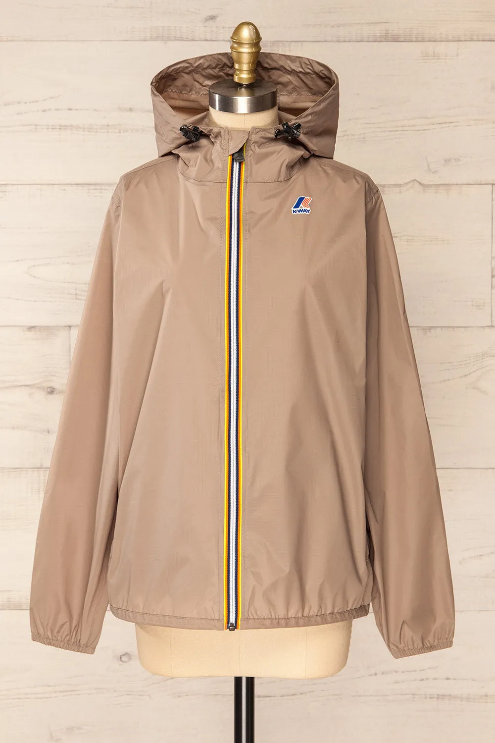 Zamora Taupe | Packable Rain Jacket sold by Boutique 1861