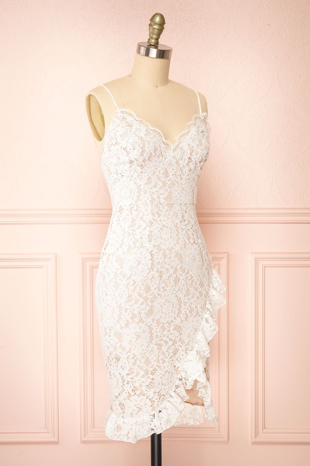 Nareema | White Lace Midi Dress sold by Boutique 1861 product image thumbnail 3