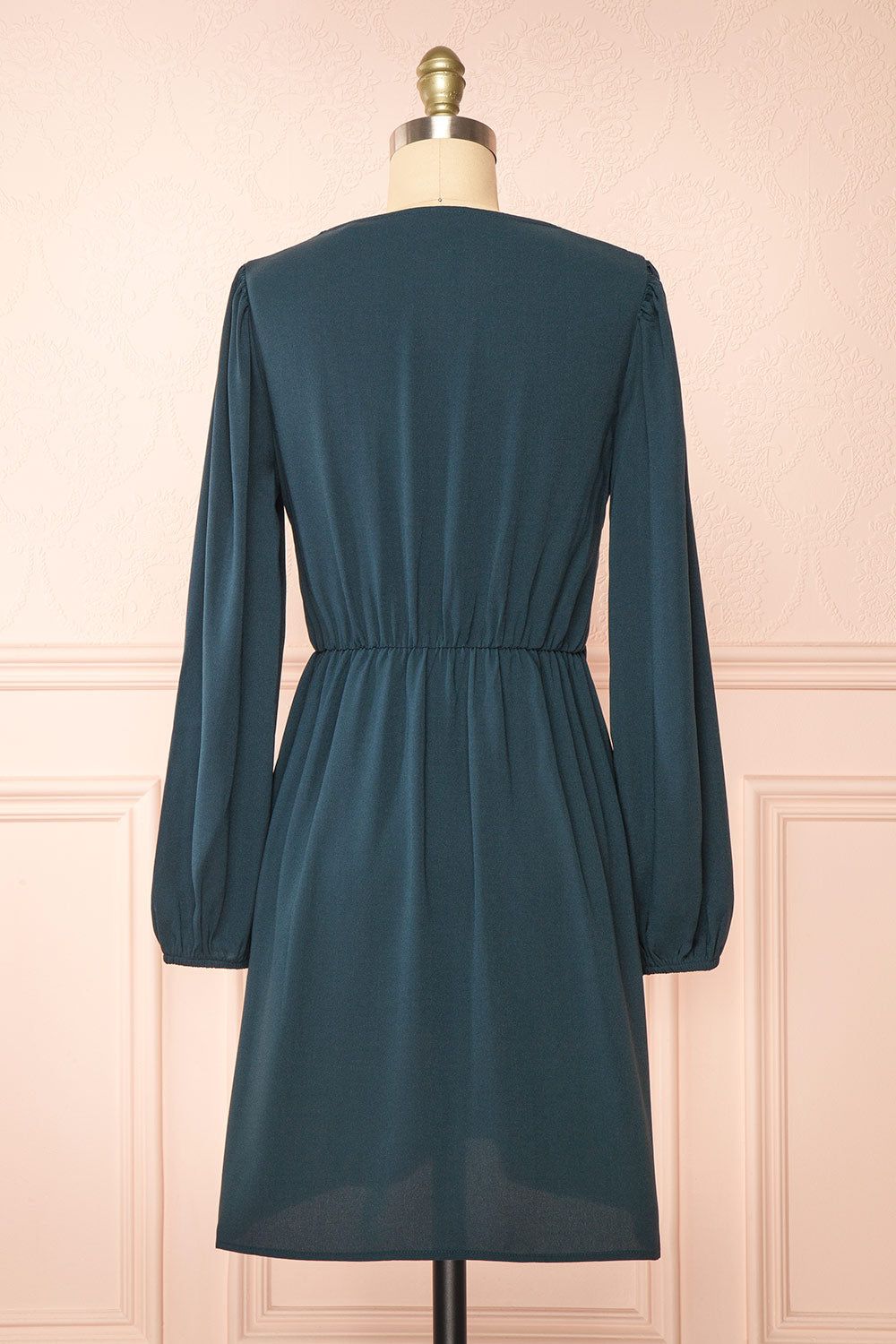 Ebba Green | Knot Front Short Dress w/ Puffy Sleeves sold by Boutique 1861 product image thumbnail 5