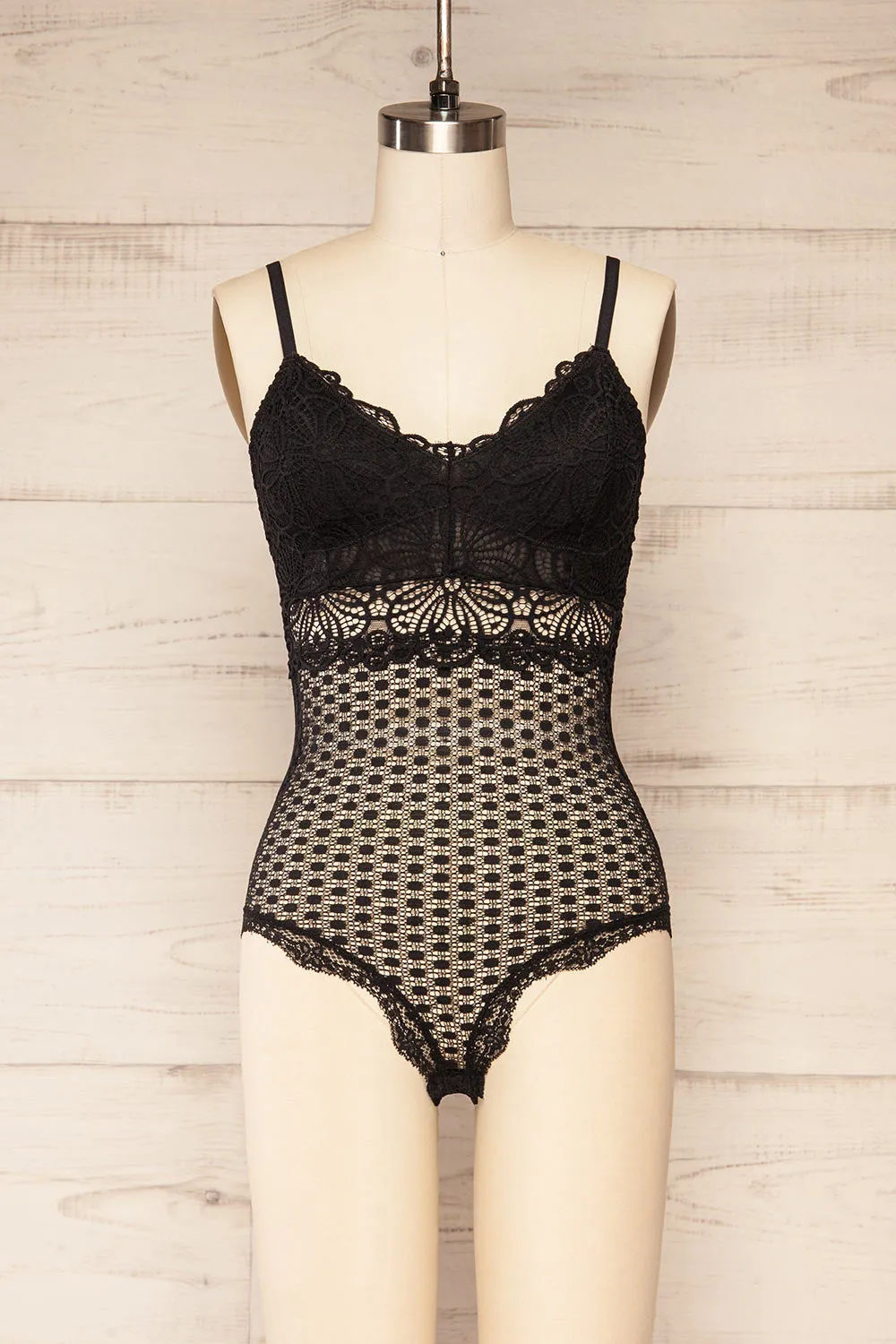 Espagna Black | Lace Lingerie Bodysuit sold by Boutique 1861