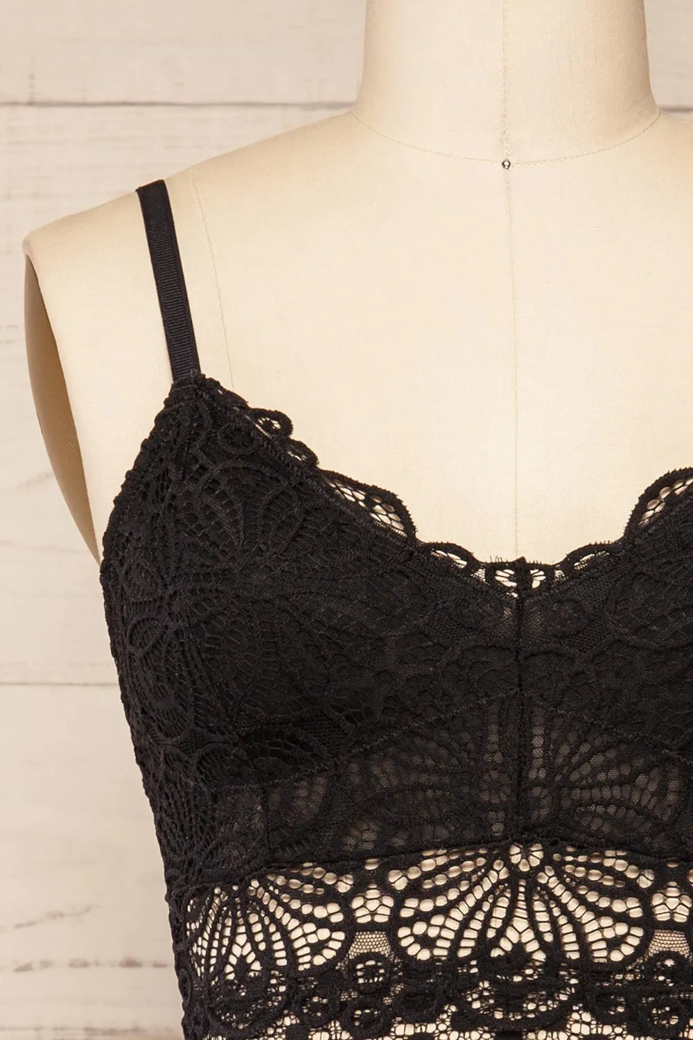 Espagna Black | Lace Lingerie Bodysuit sold by Boutique 1861 product image thumbnail 2