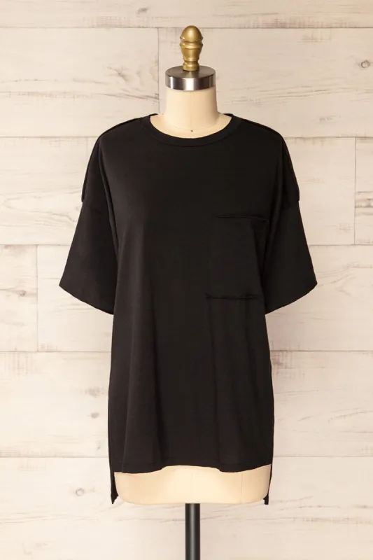 Manila Black | Oversized Crew Neck T-Shirt sold by Boutique 1861