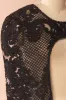 Agota Night | Black Embroidered Cape sold by Boutique 1861