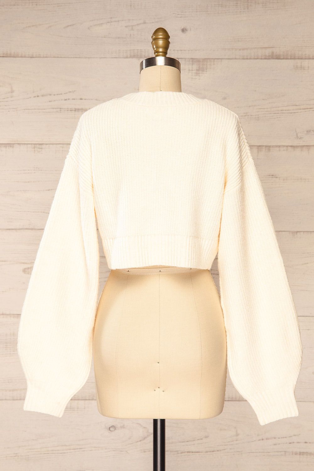 Southampton | Cream Cropped Knit Cardigan sold by Boutique 1861 product image thumbnail 5