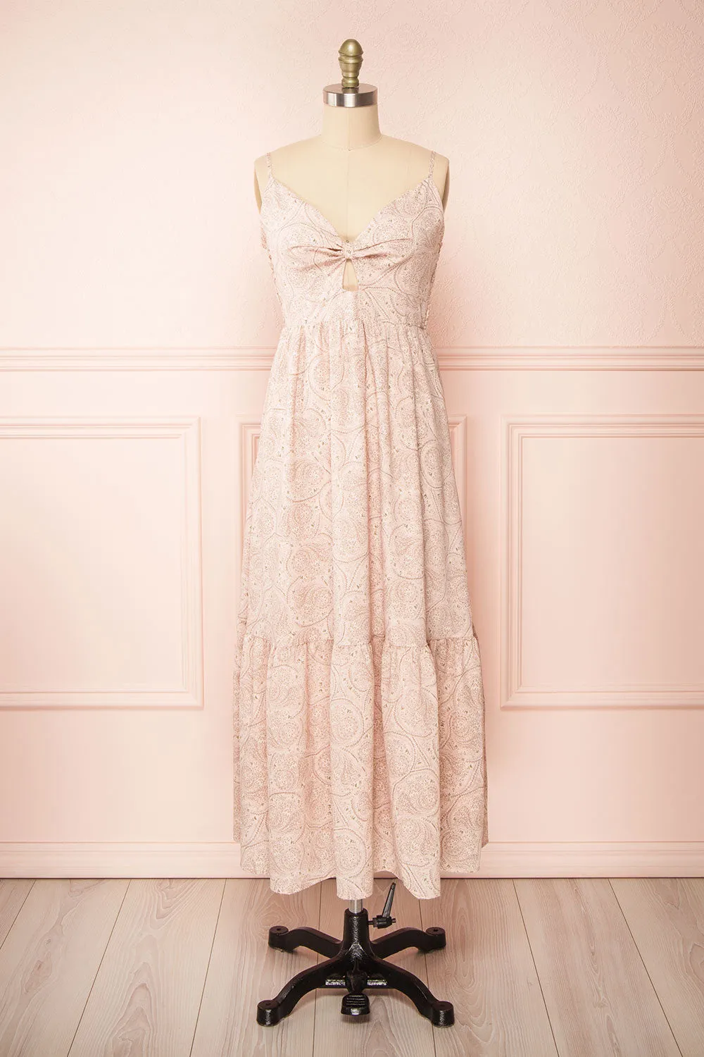 Ting | Pink Paisley Maxi Dress sold by Boutique 1861