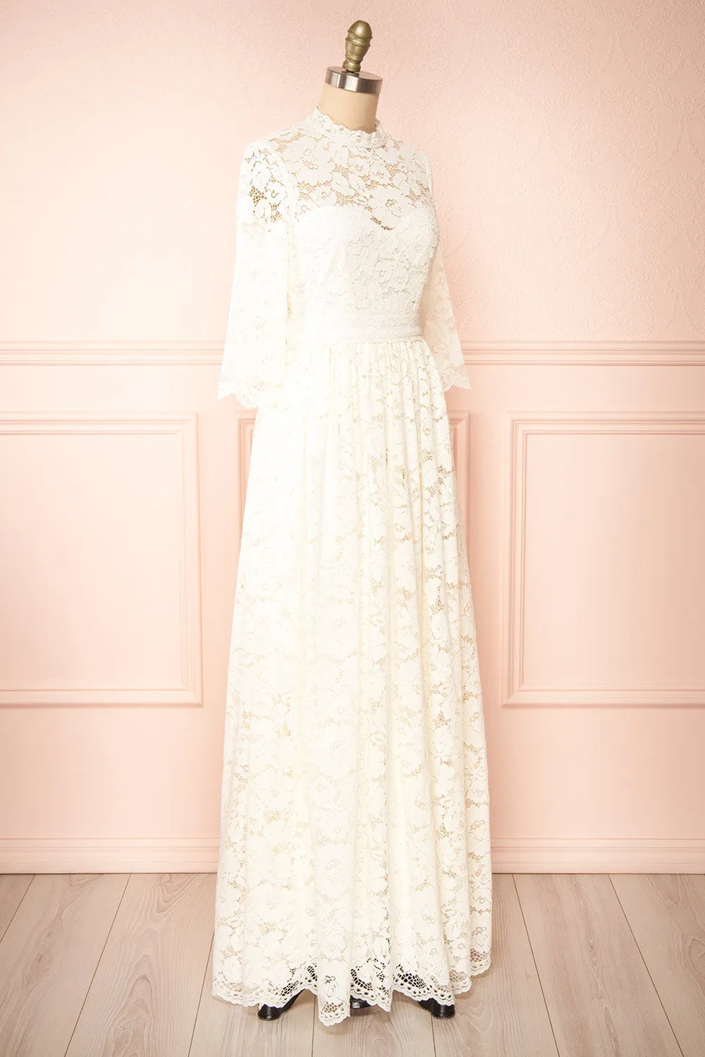 Loretta | Lace Wedding Dress w/ Open-Back sold by Boutique 1861 product image thumbnail 5
