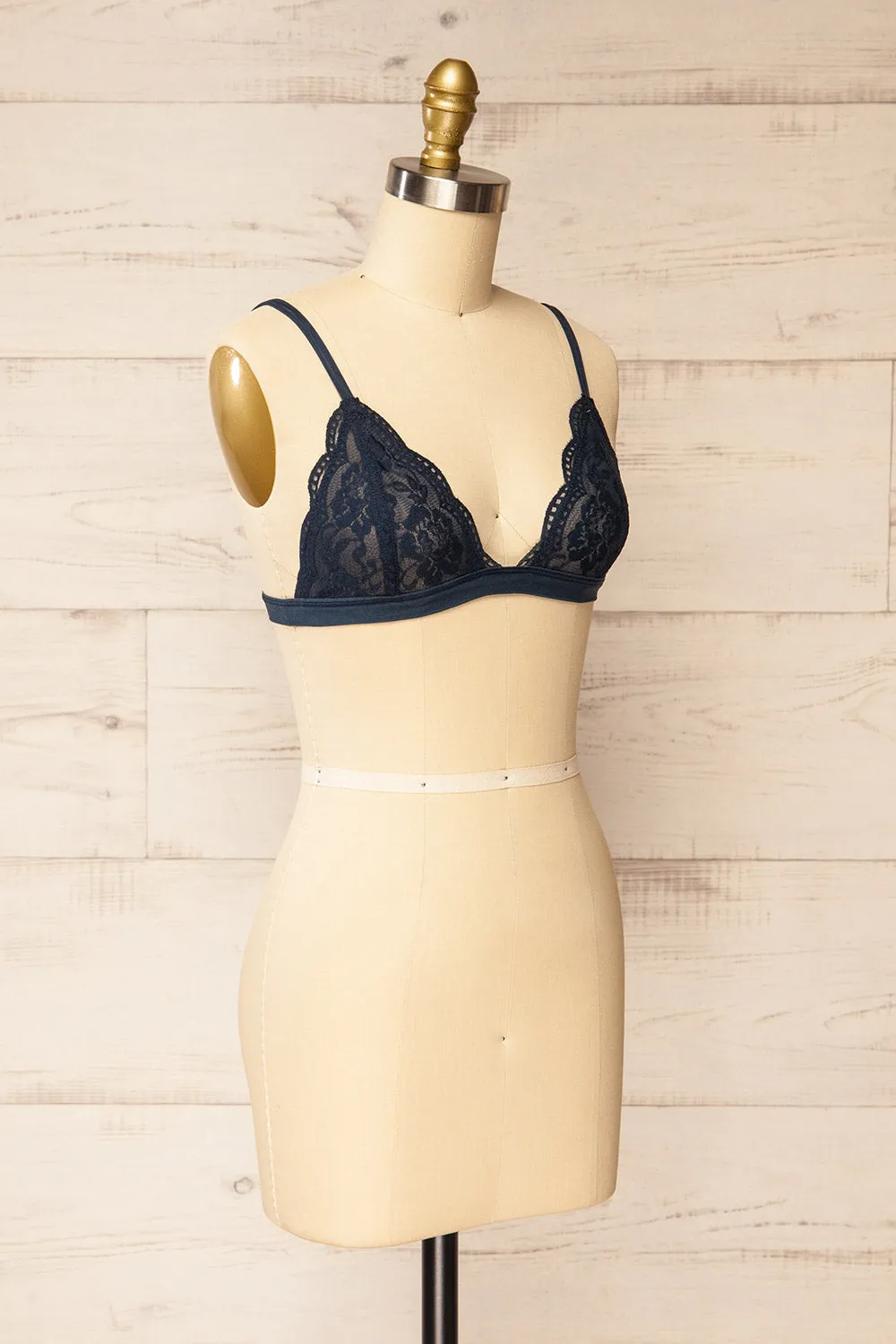 Ati Navy | Lace Bralette sold by Boutique 1861 product image thumbnail 3