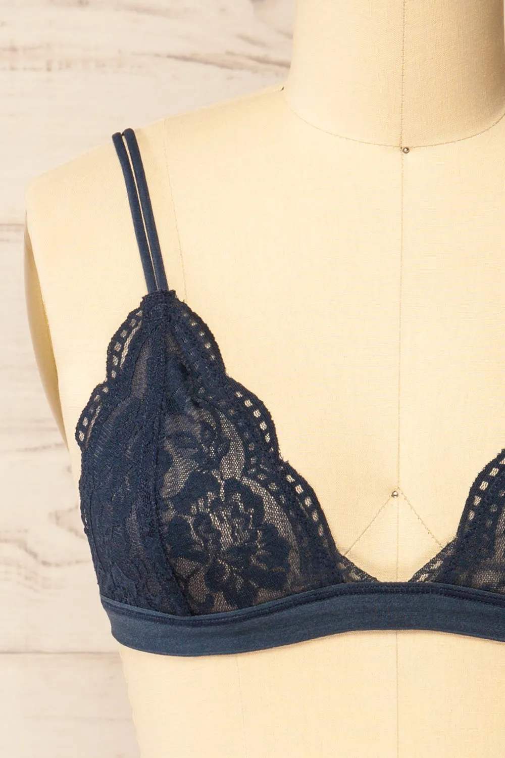 Ati Navy | Lace Bralette sold by Boutique 1861 product image thumbnail 2