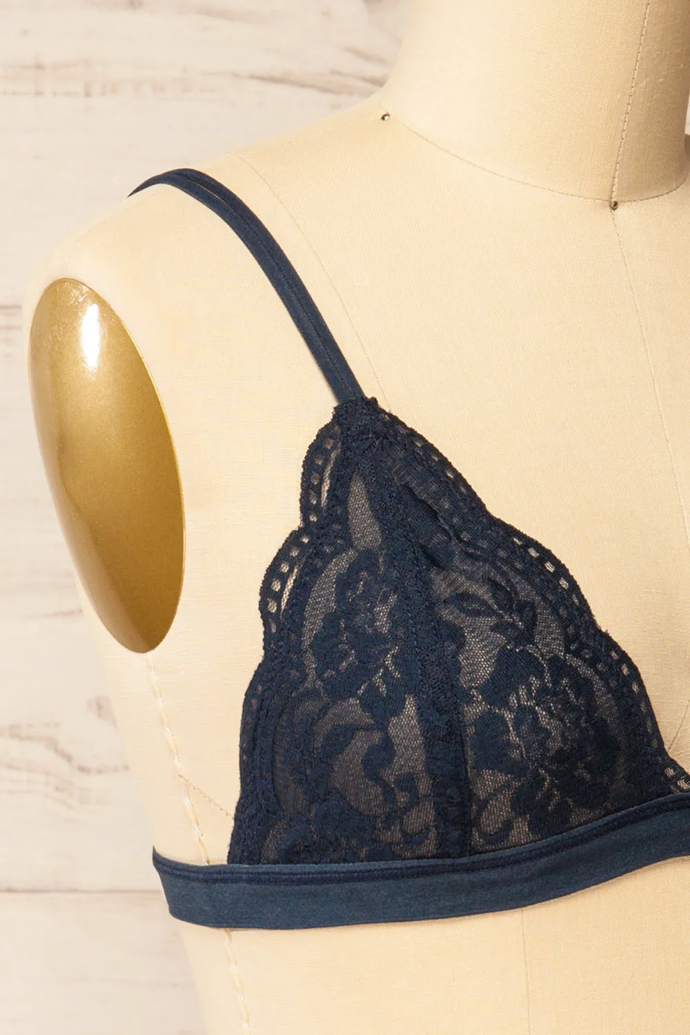 Ati Navy | Lace Bralette sold by Boutique 1861 product image thumbnail 4