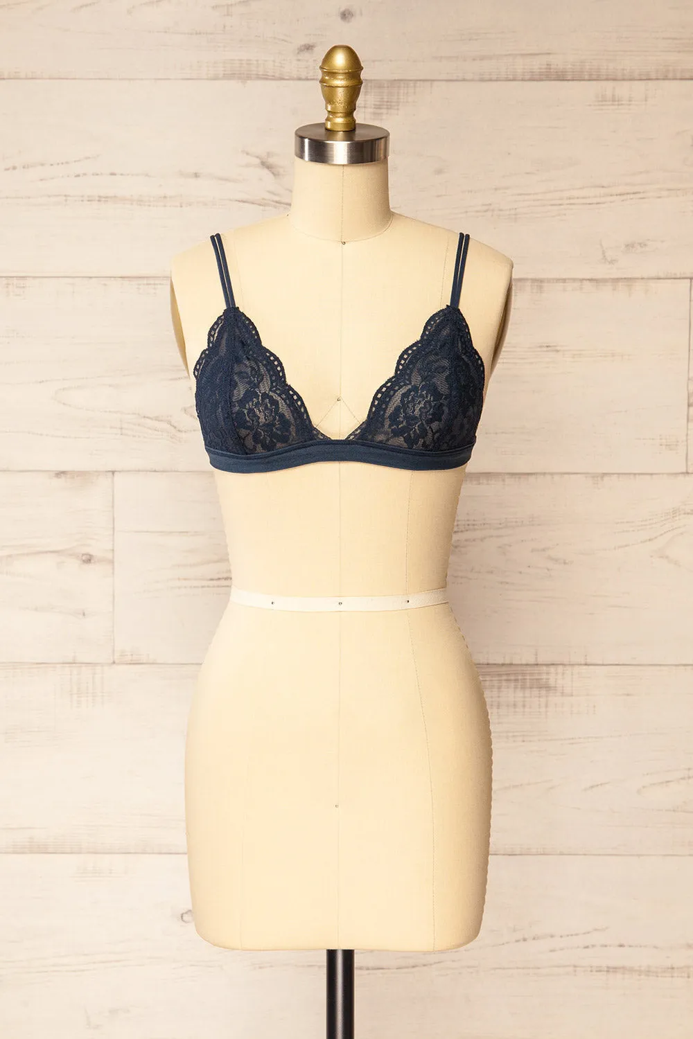 Ati Navy | Lace Bralette sold by Boutique 1861