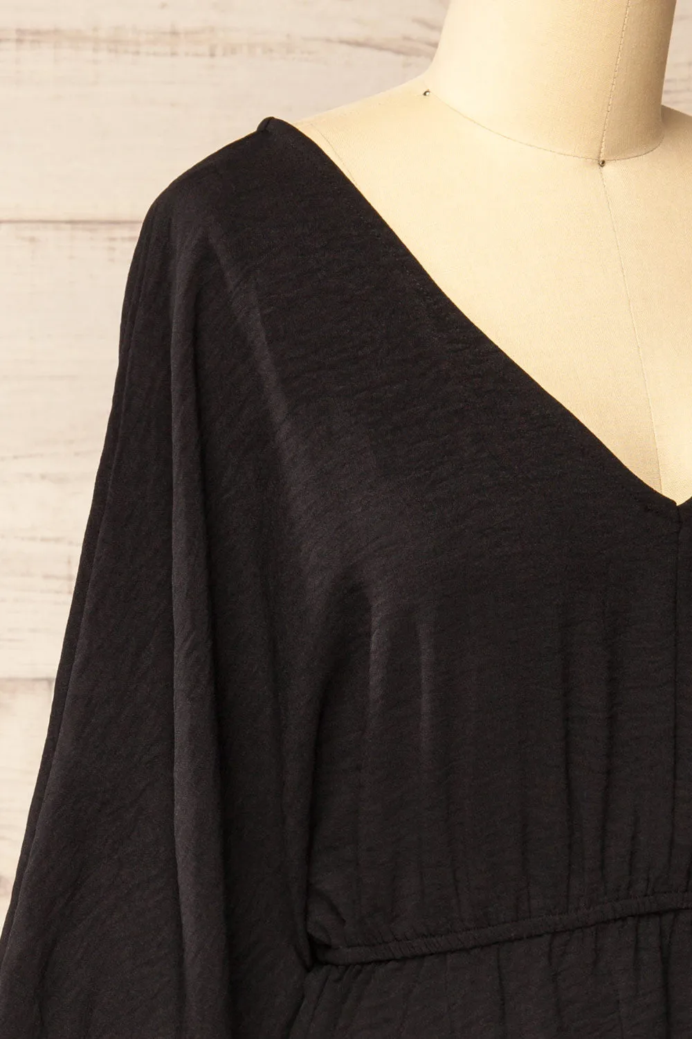 Fordwich | Short Black Dress with Batwing Sleeves sold by Boutique 1861 product image thumbnail 4