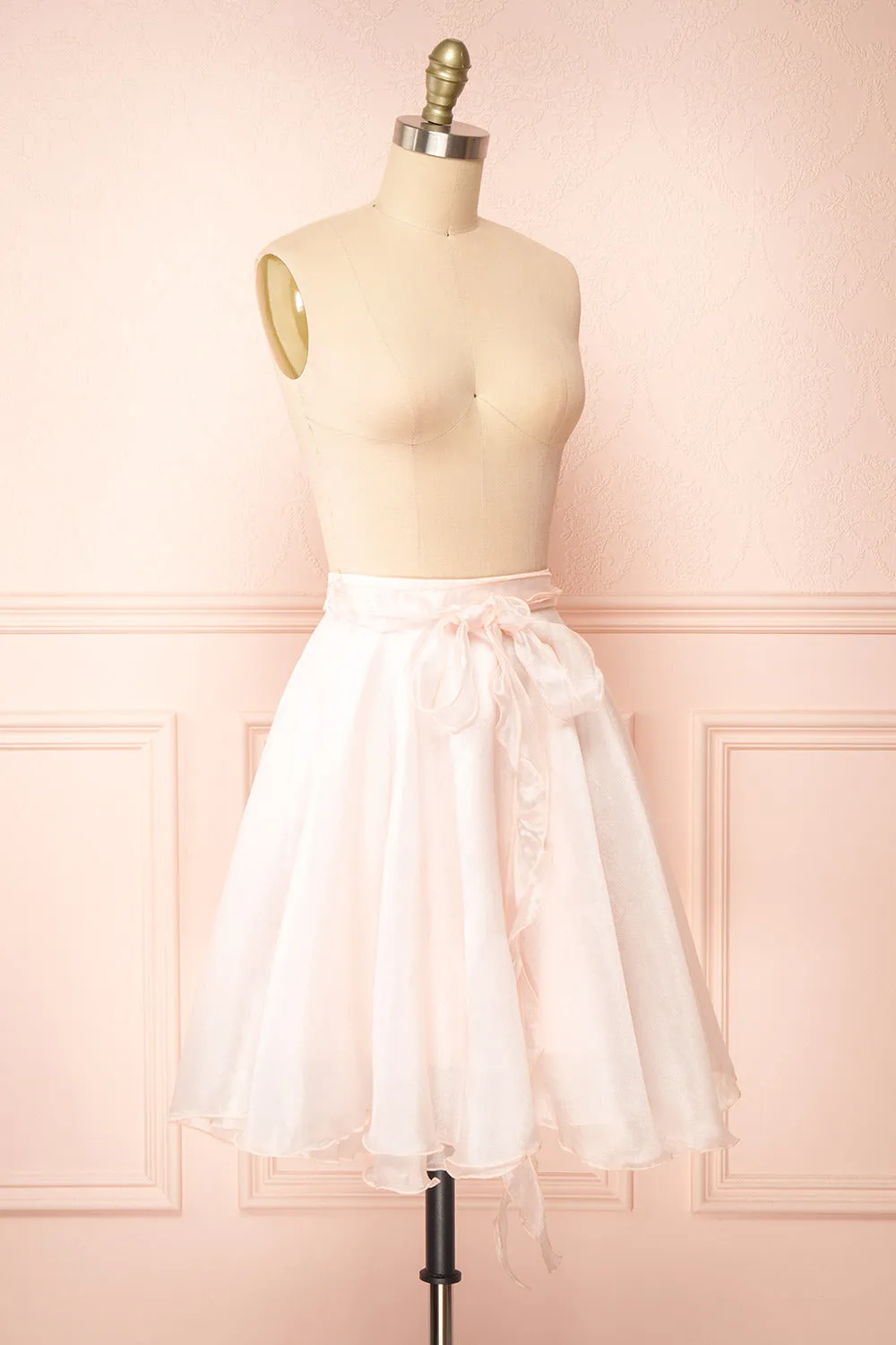 Pearla | Short Pink Skirt w/ Flounce Belt sold by Boutique 1861 product image thumbnail 3
