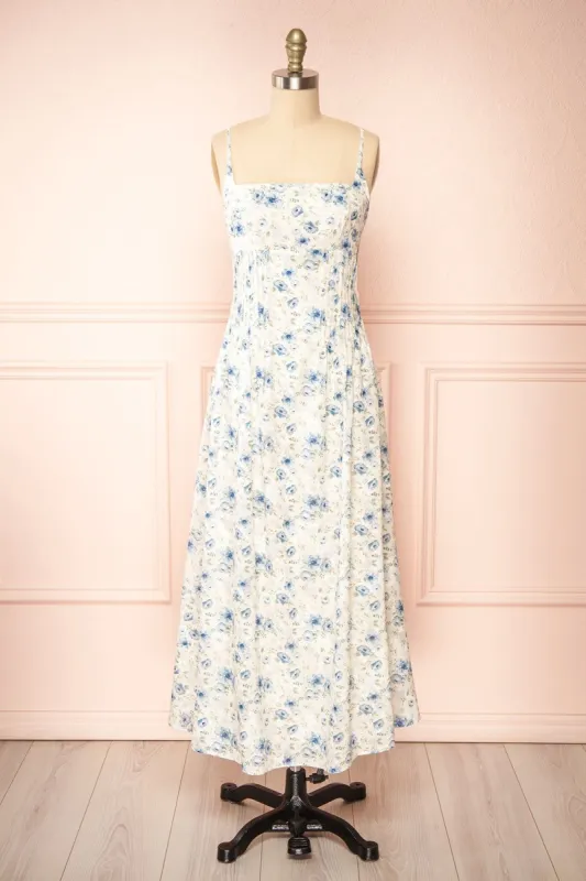Seraphine | Corset Midi Floral Dress sold by Boutique 1861