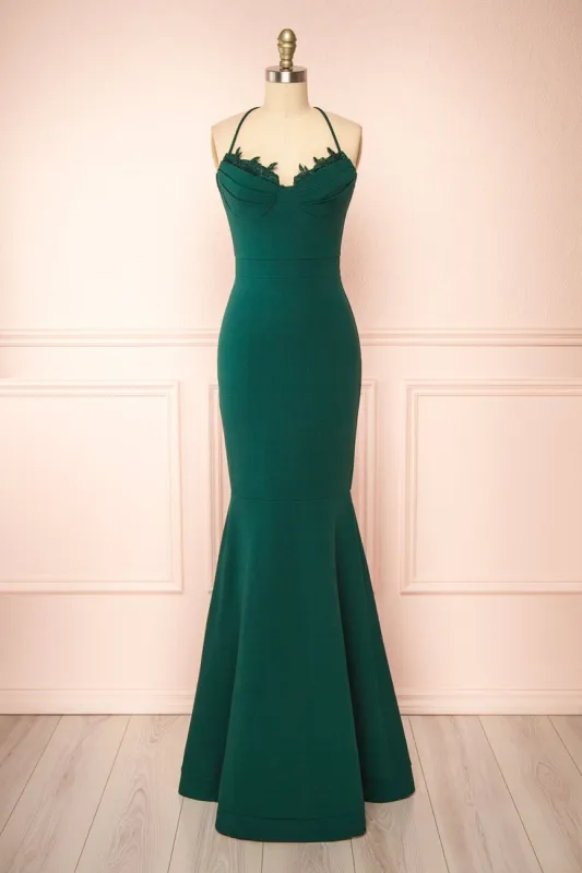 Edyth Green | Mermaid Maxi Dress sold by Boutique 1861