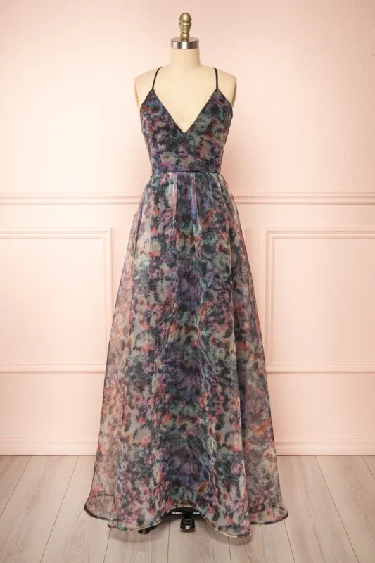 Cachicorral | A-Line Floral Maxi Dress sold by Boutique 1861