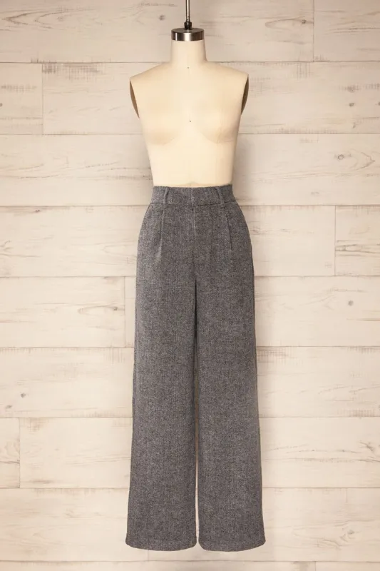 Ketill | Straight Leg Herringbone Pants sold by Boutique 1861