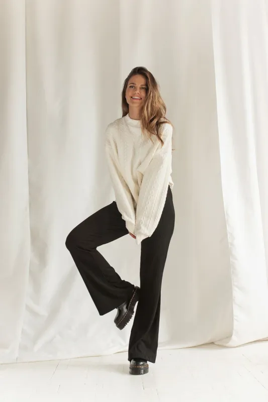 Raquel Cream | Round Collar Sweater sold by Boutique 1861