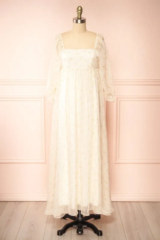 Serenella | Maxi Floral Babydoll Dress sold by Boutique 1861