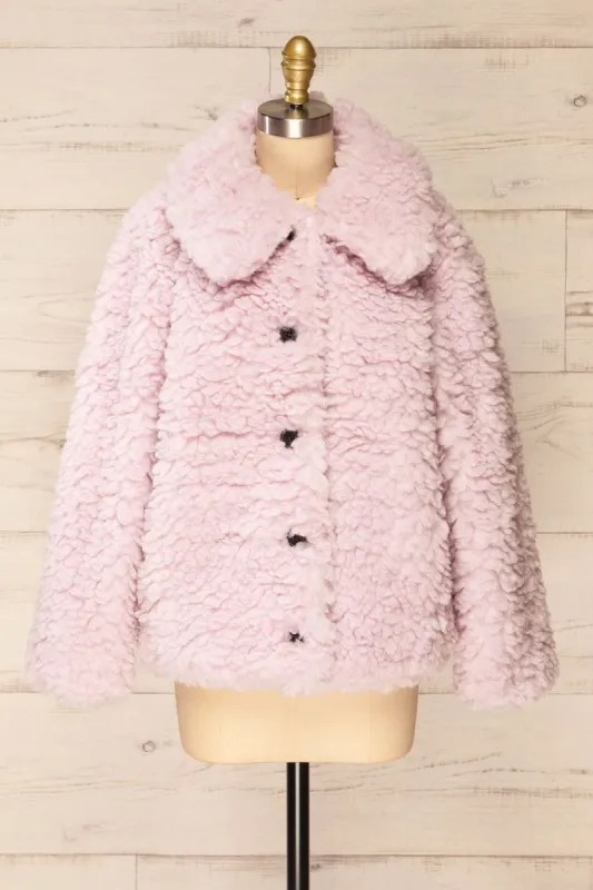 Coldfield | Fuzzy Button-Up Teddy Coat sold by Boutique 1861