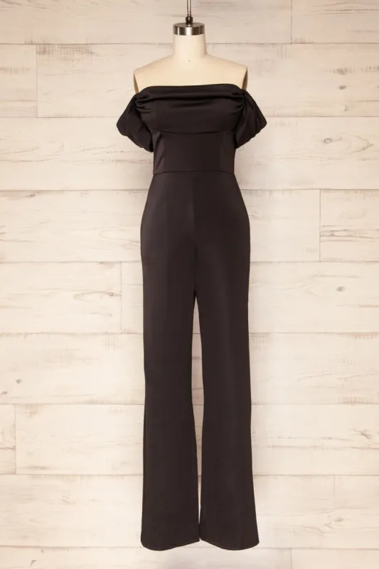 Zolo Black | Cowl Neck Jumpsuit sold by Boutique 1861