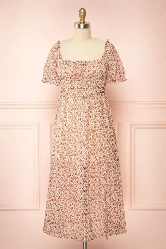 Kerus | Floral Midi Dress sold by Boutique 1861