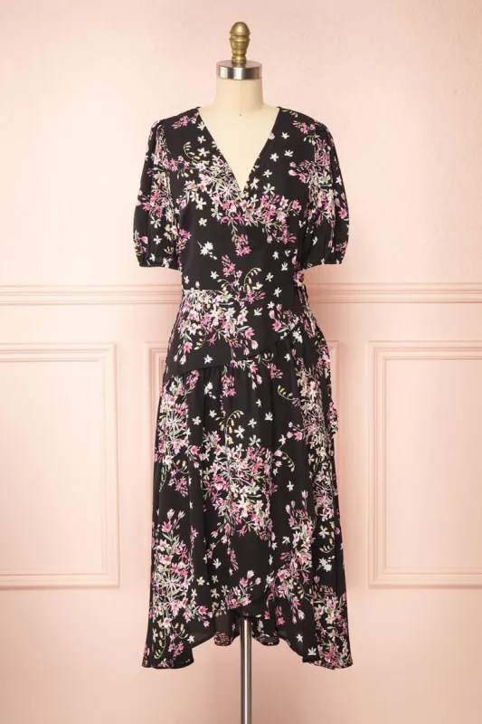 Gladenbach | Floral High Low Wrap Dress sold by Boutique 1861