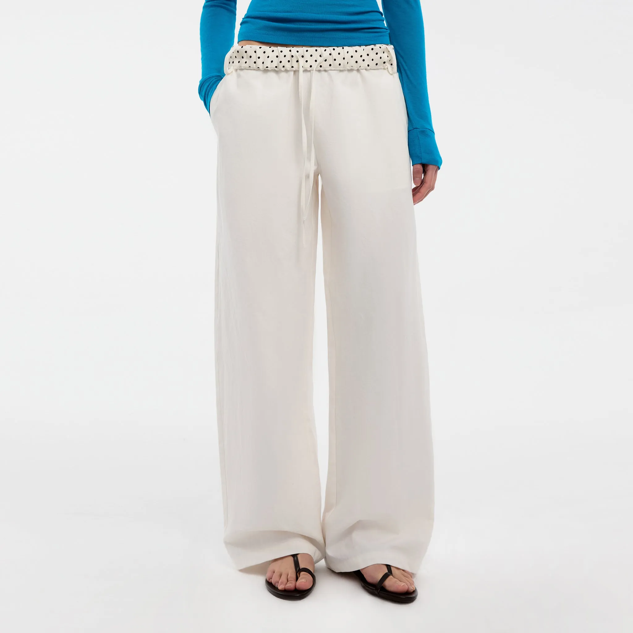 CUBIC Ruffled Waistband Two-Way Casual Pants sold by Cubic product image thumbnail 3