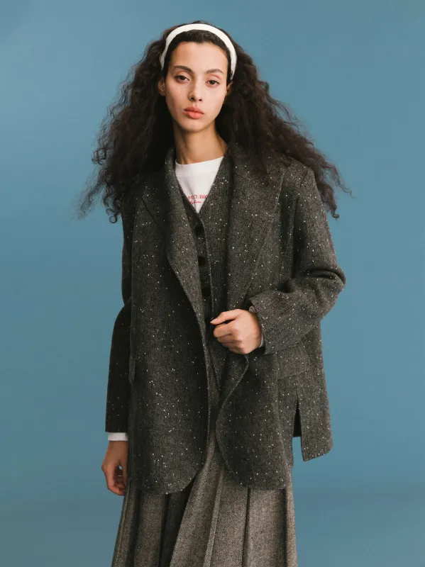 ONE BY CUBIC Double Face Tailored Wool Jacket made by Cubic