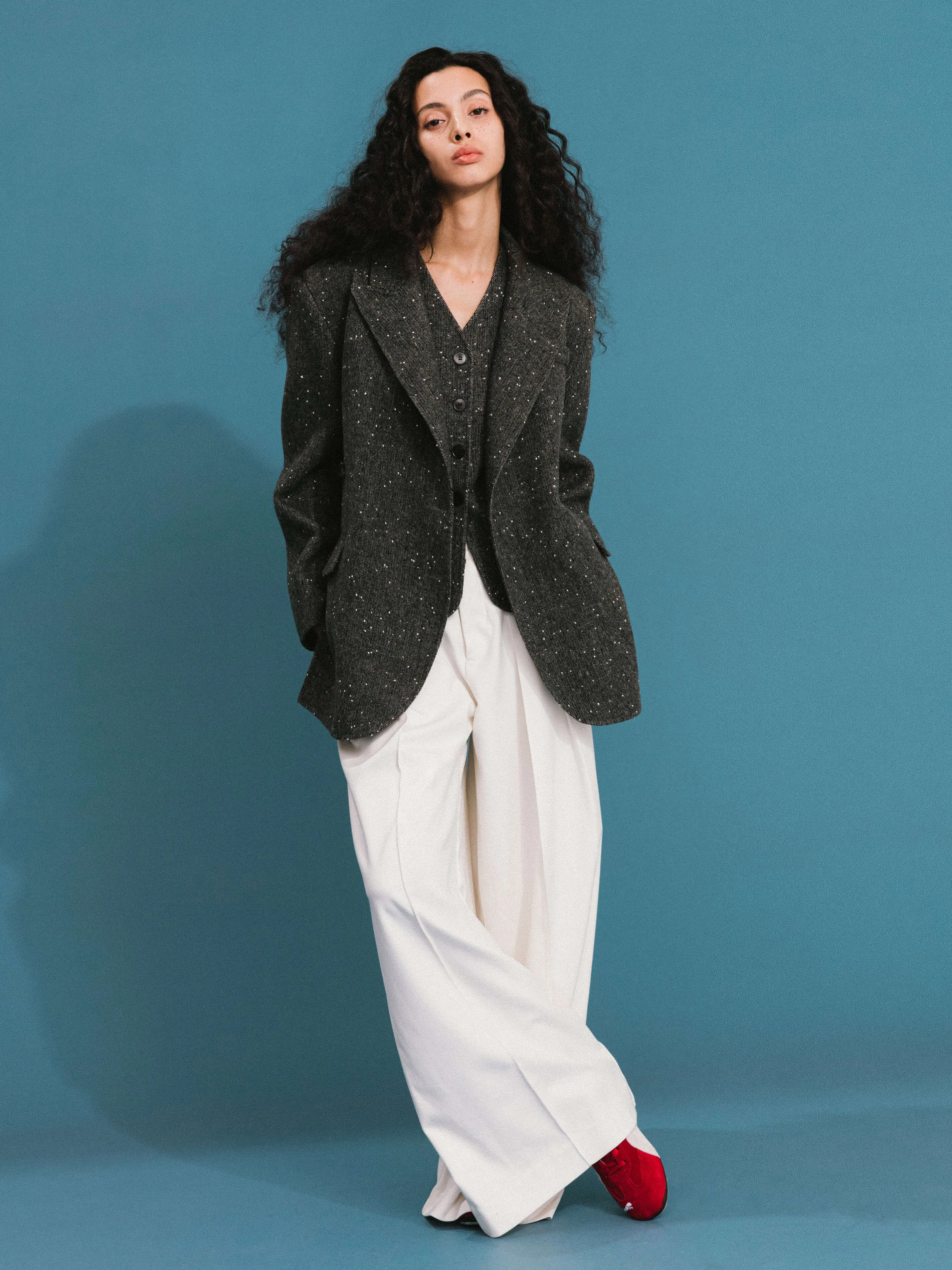 ONE BY CUBIC Double Face Tailored Wool Jacket sold by Cubic product image thumbnail 2