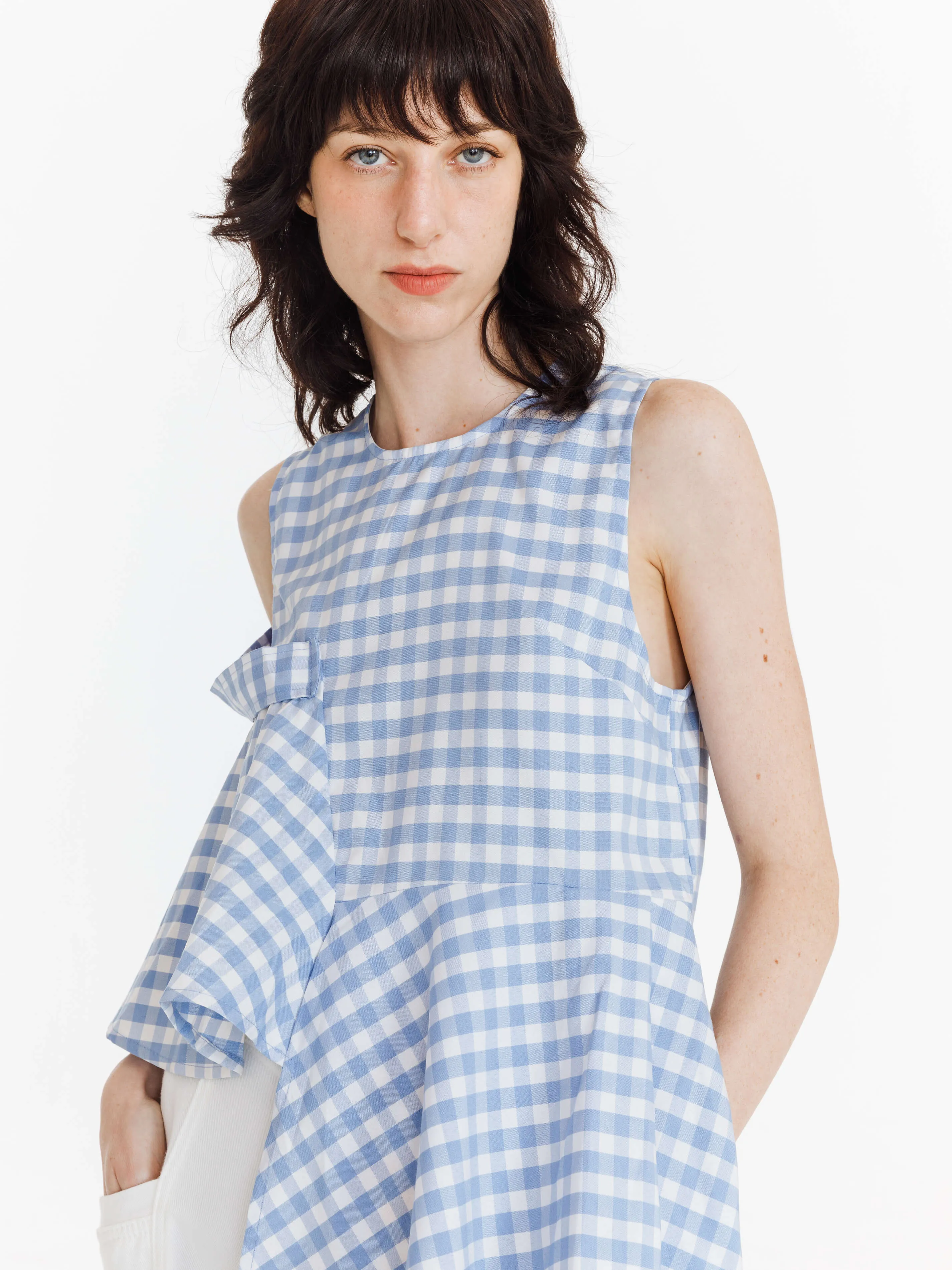 Plaid Irregular Tank Top sold by Cubic product image thumbnail 4