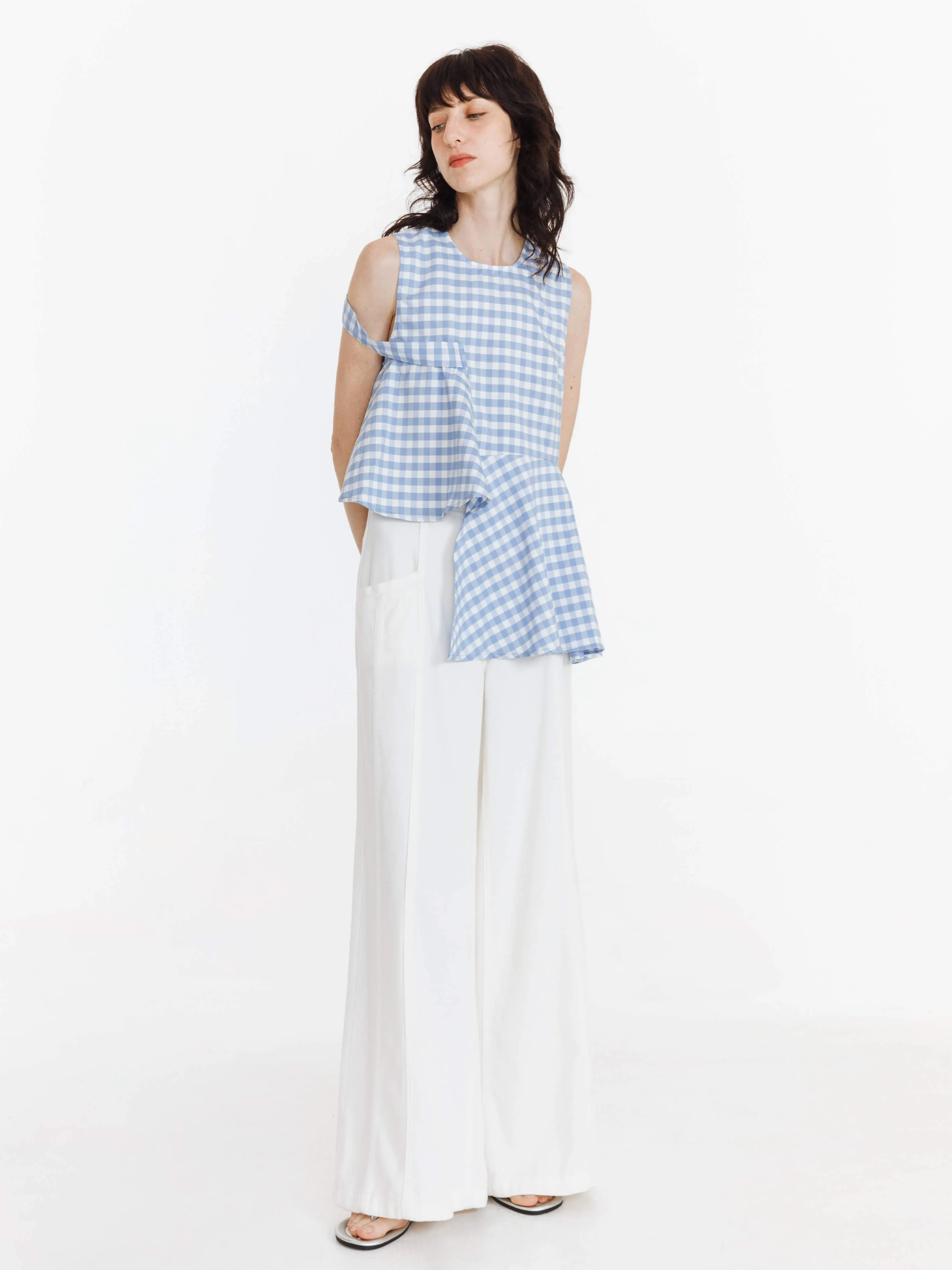 Plaid Irregular Tank Top sold by Cubic product image thumbnail 5