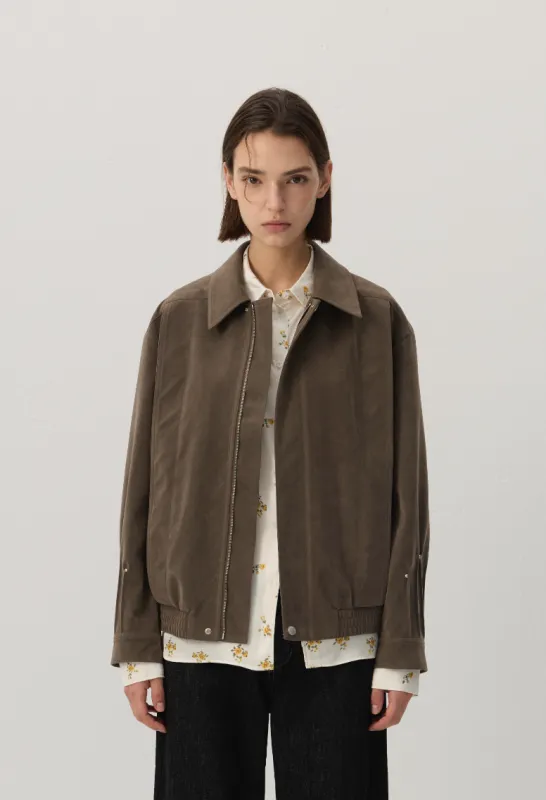 CUBIC Relaxed Zip-Up Blouson Jacket made by Cubic