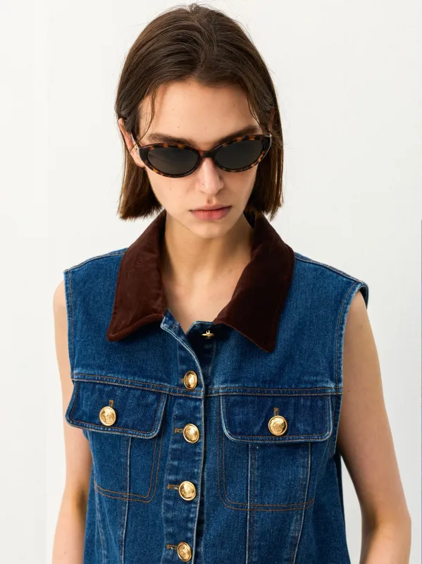 Tortoiseshell Cat-Eye Sunglasses made by Cubic