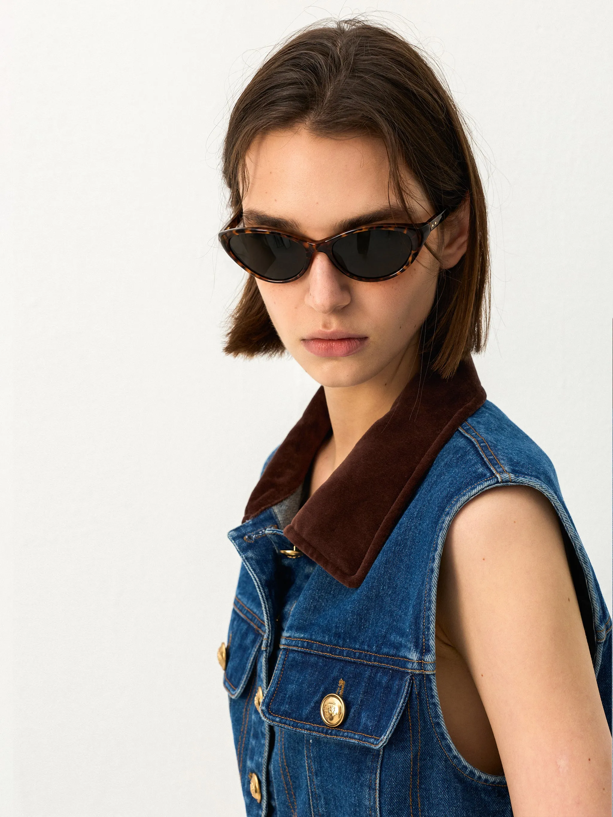 Tortoiseshell Cat-Eye Sunglasses sold by Cubic product image thumbnail 4