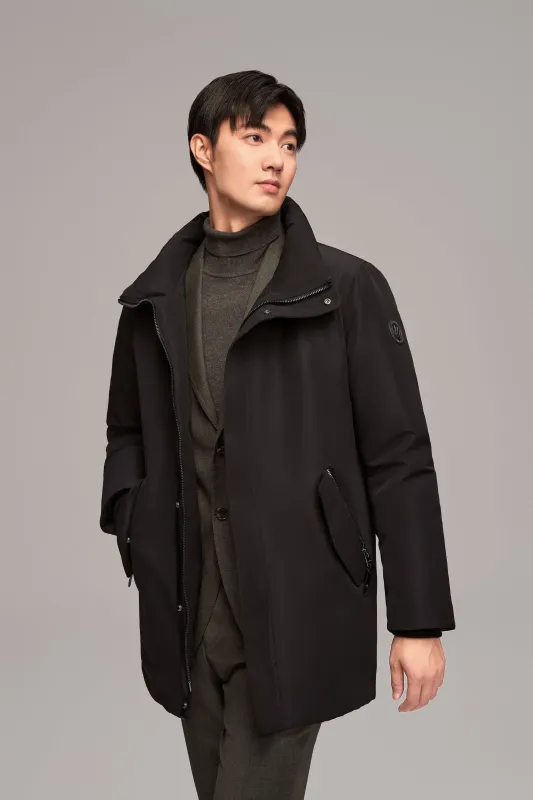 Premium Business Men's Goose Down Mac With Hood 4781 sold by Bosideng