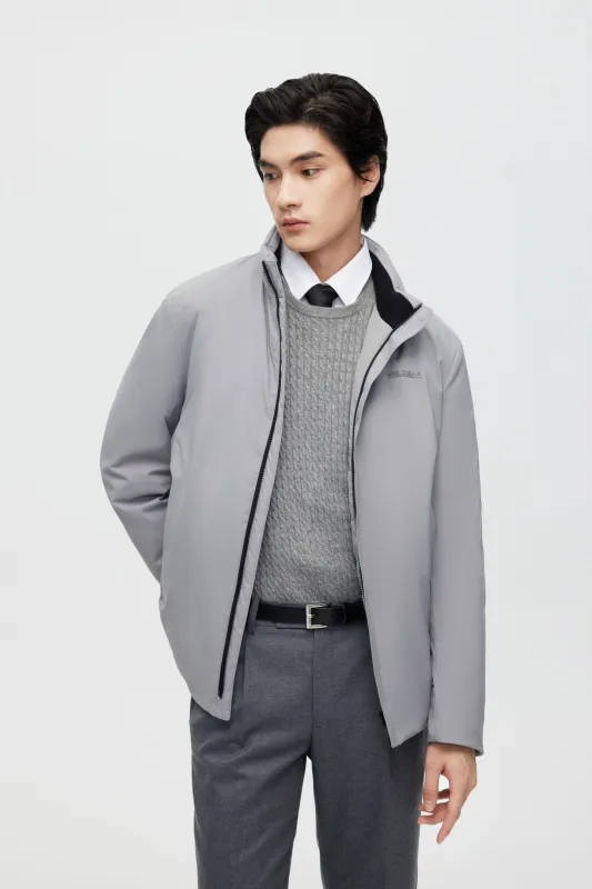 Stand Collar Goose Down Short Trench sold by Bosideng