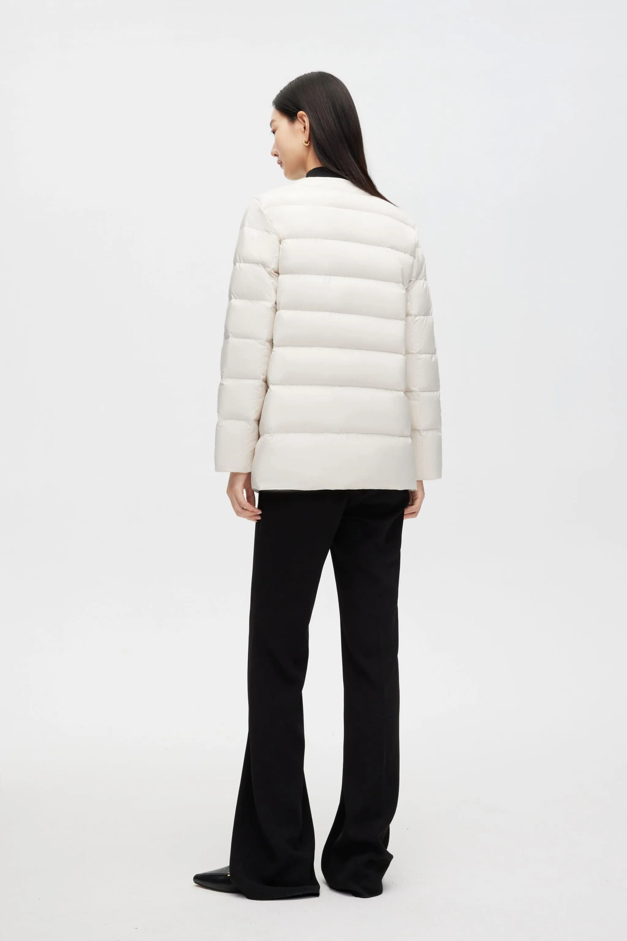 Round Collar Goose Down Short Jacket sold by Bosideng product image thumbnail 5