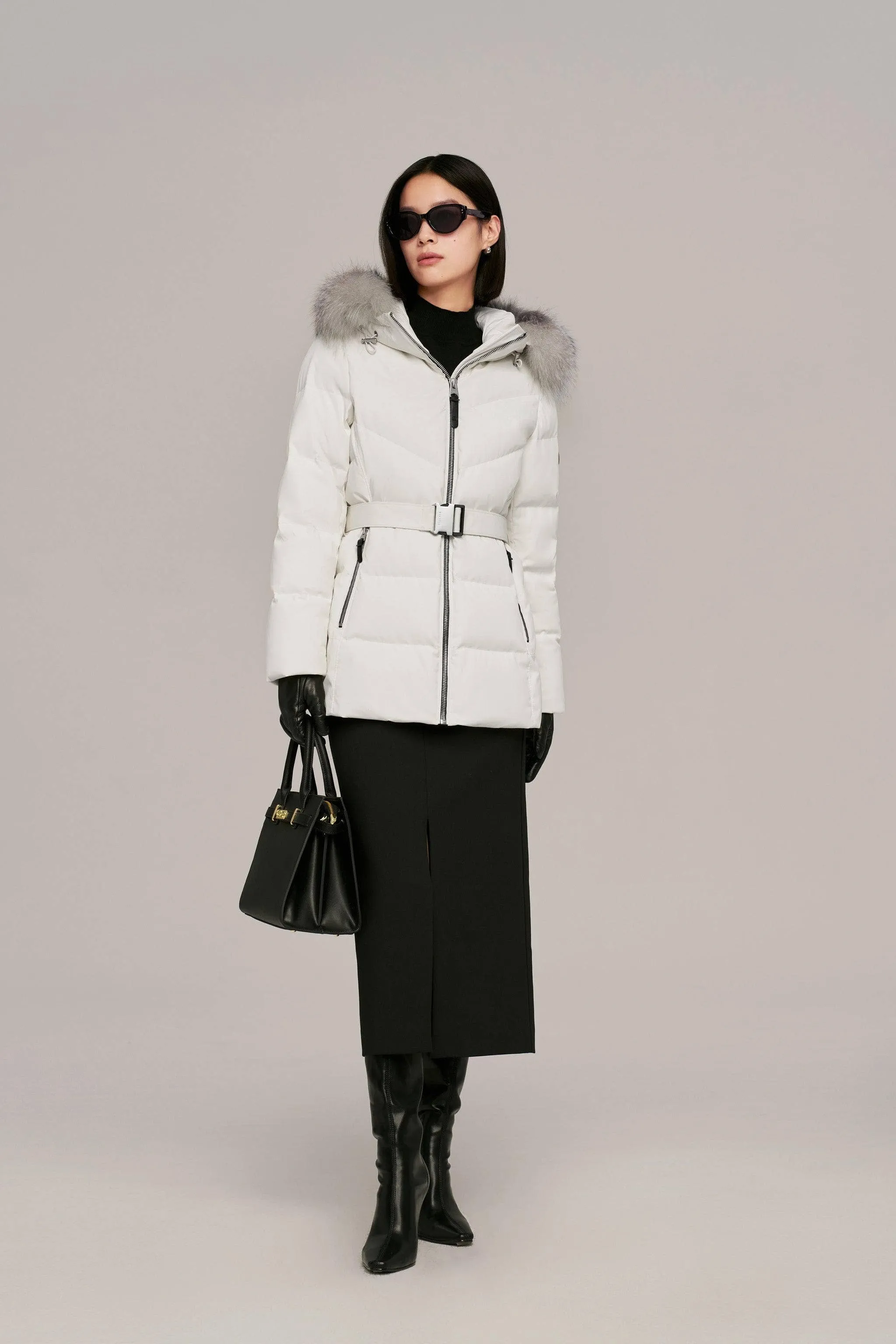 Premium Business Women's Goose Down Jacket With Hood sold by Bosideng product image thumbnail 3