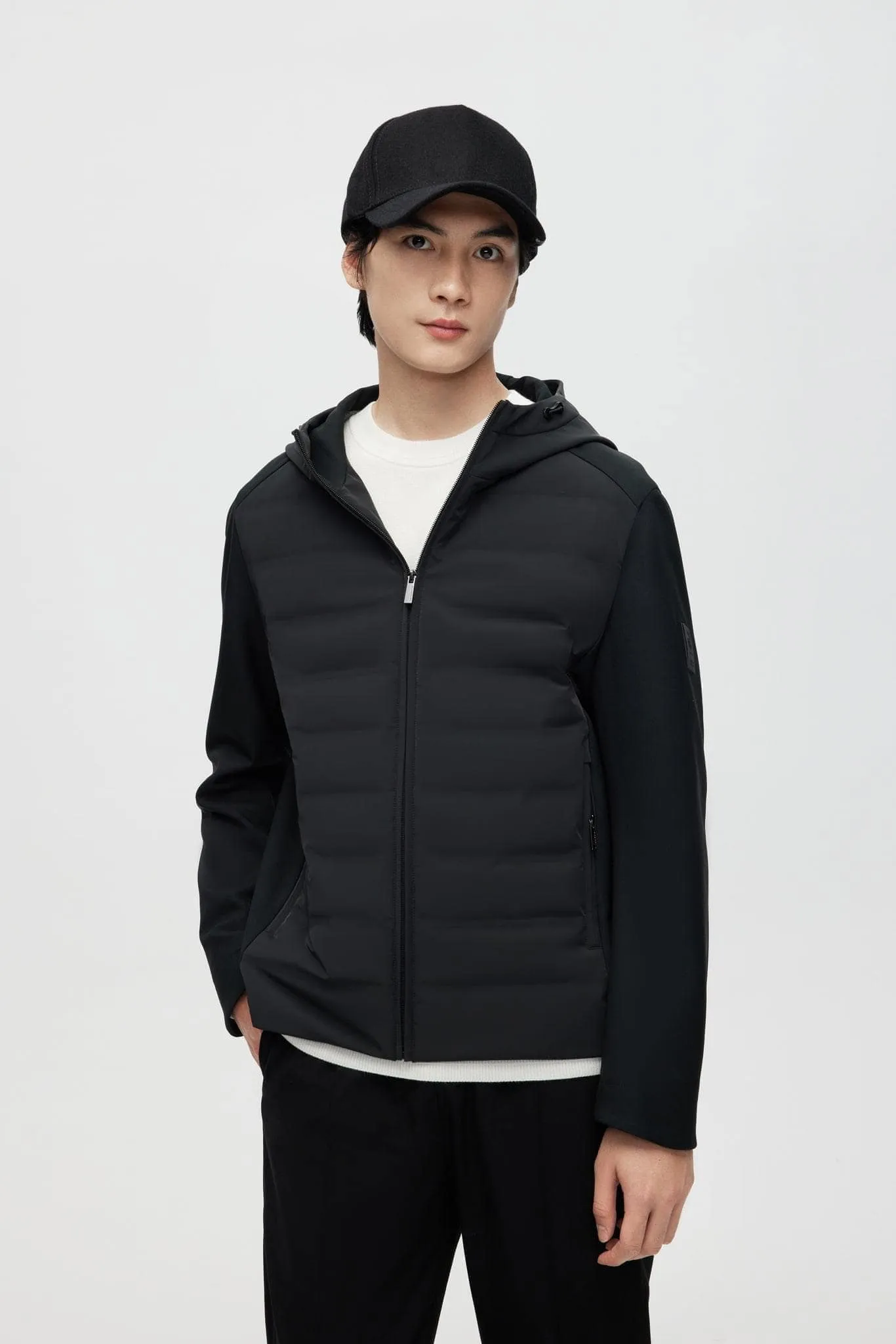 Contrast Goose Down Jacket With Hood sold by Bosideng