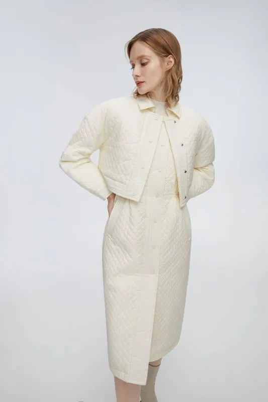3-in-1 Artist-Designed Quilted Full-Length Trench sold by Bosideng