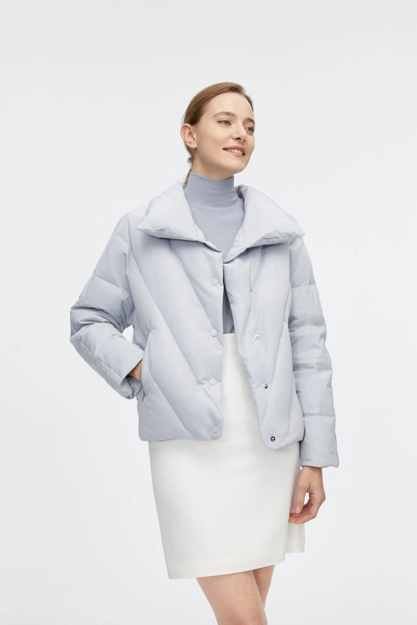 Short Goose Down Jacket With Lapel sold by Bosideng