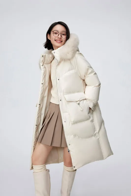 Women's Long Down Coat With Detachable Hood 5212 sold by Bosideng