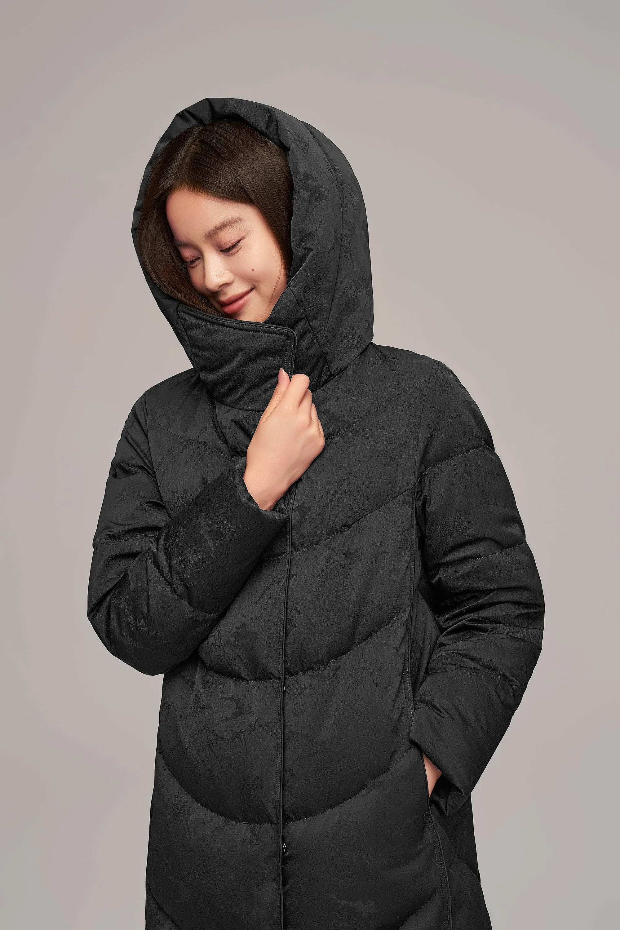 Eastern Aesthetic Women's Goose Down Coat sold by Bosideng